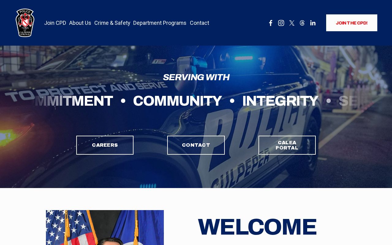 Culpeper warrant records: public site for Culpeper Police Department